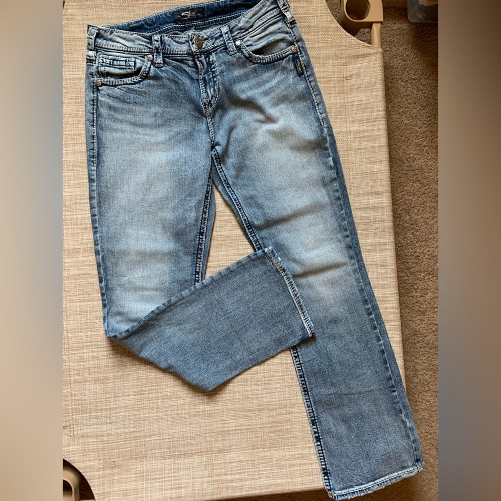 Silver suki high baby boot stone wash stretch jeans women’s 31x31